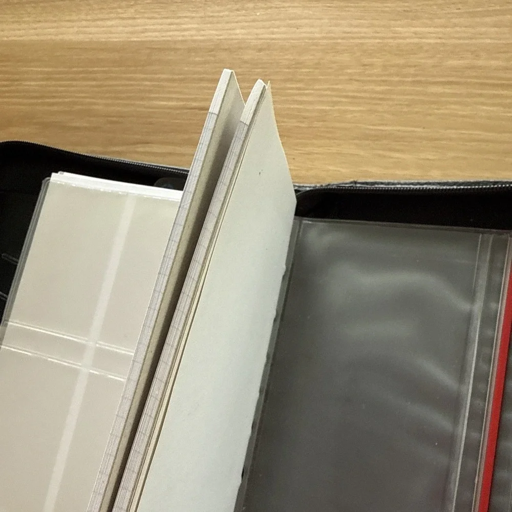 FRANKLIN COVEY Planner Binder Leather 7 Ring Black Zip Closure 10